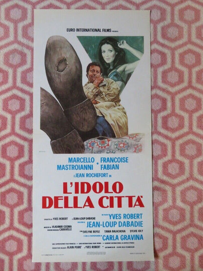 L'IDOLO DELLA CITTA ITALIAN LOCANDINA (27.5"x13") POSTER M MASTROIANNI 1975