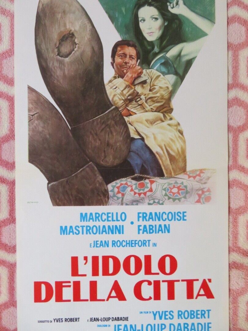 L'IDOLO DELLA CITTA ITALIAN LOCANDINA (27.5"x13") POSTER M MASTROIANNI 1975