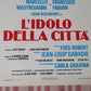 L'IDOLO DELLA CITTA ITALIAN LOCANDINA (27.5"x13") POSTER M MASTROIANNI 1975