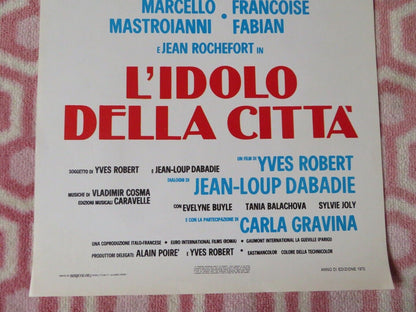 L'IDOLO DELLA CITTA ITALIAN LOCANDINA (27.5"x13") POSTER M MASTROIANNI 1975