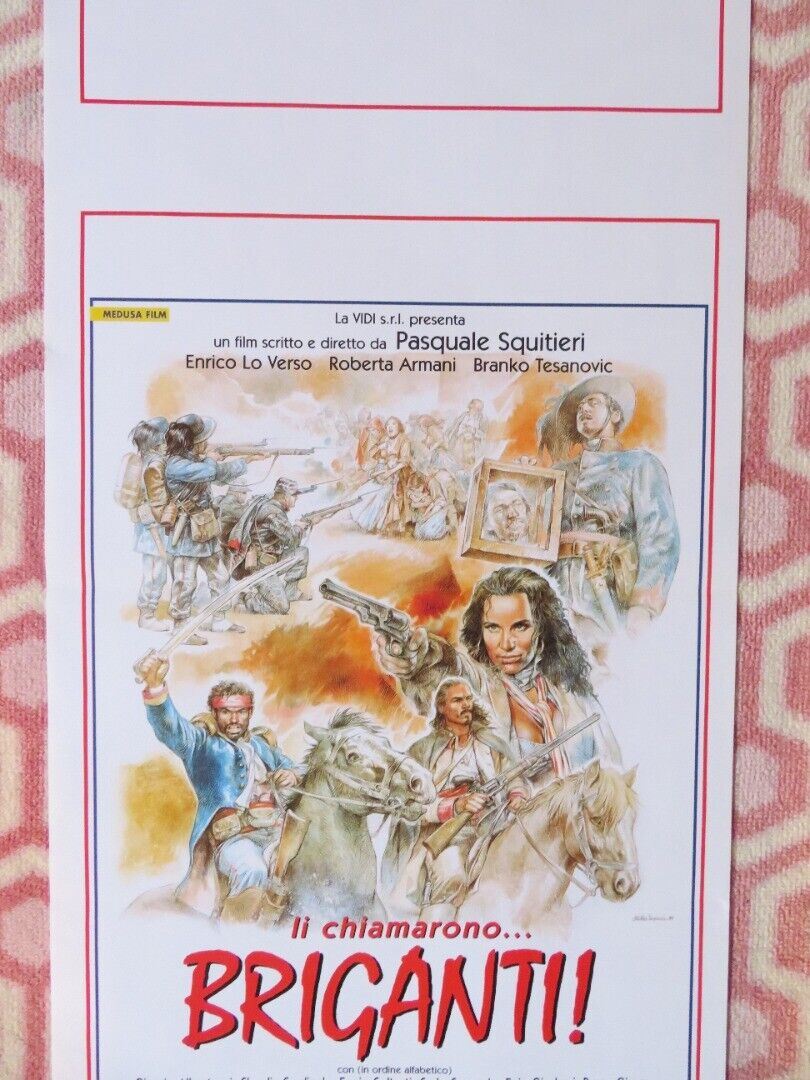 LI CHIAMARONO BRIGANTI!  ITALIAN LOCANDINA (27.5"x13") POSTER 1999