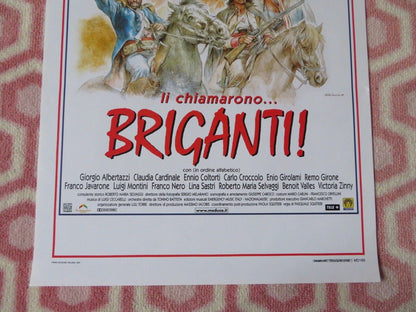 LI CHIAMARONO BRIGANTI!  ITALIAN LOCANDINA (27.5"x13") POSTER 1999