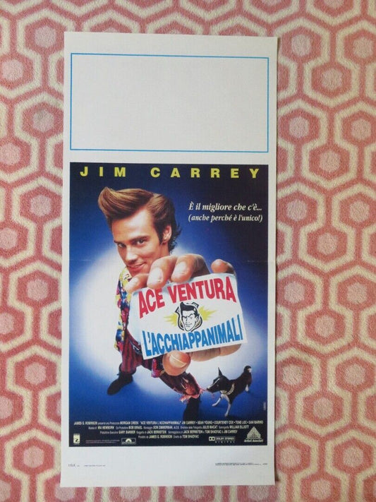 ACE VENTURA PET DETECTIVE  ITALIAN LOCANDINA (27.5"x13") POSTER JIM CARREY 1994