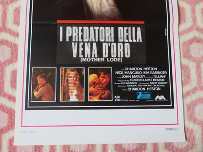 I PREDATORI DELLA VENA D'ORO ITALIAN LOCANDINA (28.5"x13") POSTER K BASINGER '84