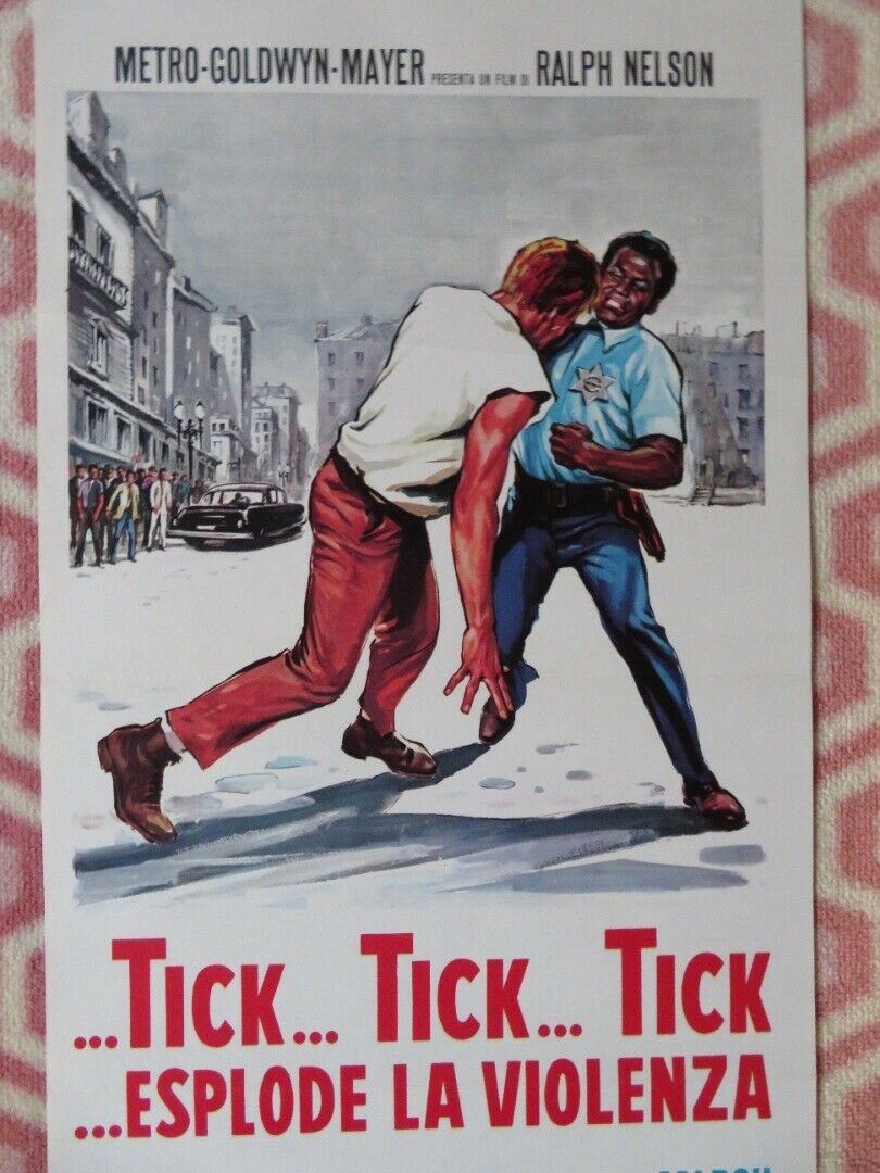 TICK TICK TICK ESPLODE LA VIOLENZA  ITALIAN LOCANDINA (27.5"x13") POSTER 1970