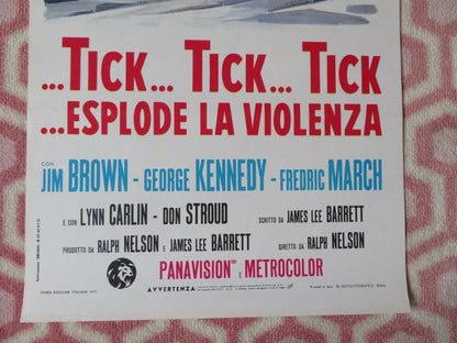 TICK TICK TICK ESPLODE LA VIOLENZA  ITALIAN LOCANDINA (27.5"x13") POSTER 1970