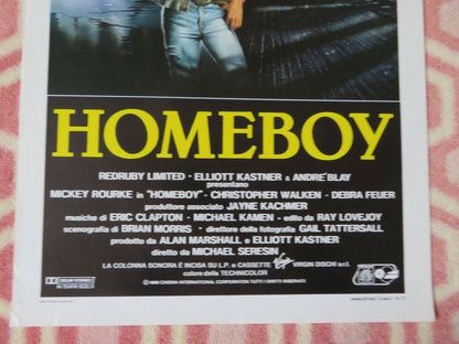 HOMEBOY  ITALIAN LOCANDINA (27.5"x13") POSTER MICKEY ROURKE 1988