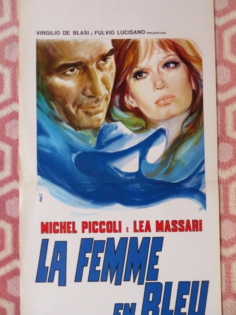 LA FEMME EN BLEU / The Woman in Blue  ITALIAN LOCANDINA (27.5"x13") POSTER 1973