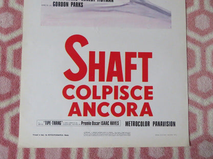 SHAFT COLPISCE ANCORA  ITALIAN LOCANDINA (27.5"x13") POSTER R ROUNDTREE 1972