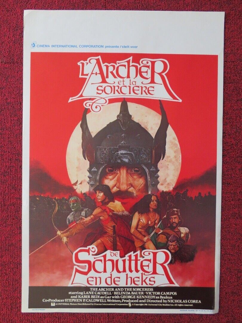 L'ARCHER ET LA SORCIERE  BELGIUM (21.5"x14.5") POSTER BELINDA BAUER 1981