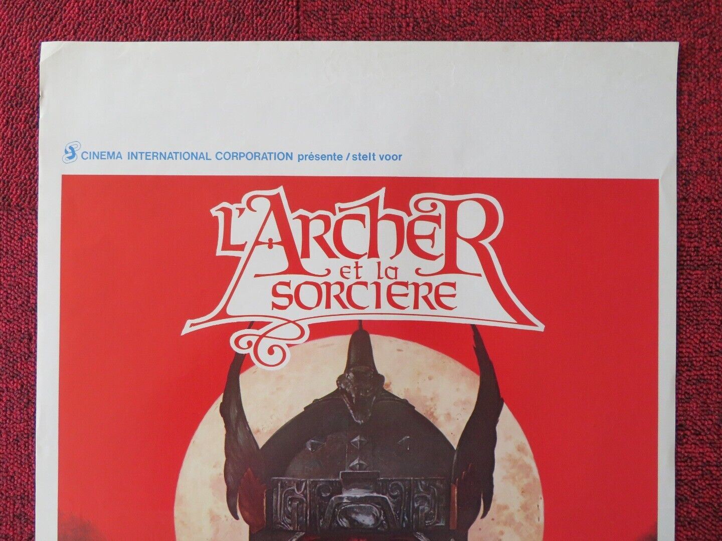 L'ARCHER ET LA SORCIERE  BELGIUM (21.5"x14.5") POSTER BELINDA BAUER 1981