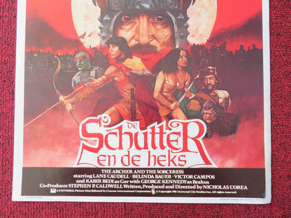 L'ARCHER ET LA SORCIERE  BELGIUM (21.5"x14.5") POSTER BELINDA BAUER 1981