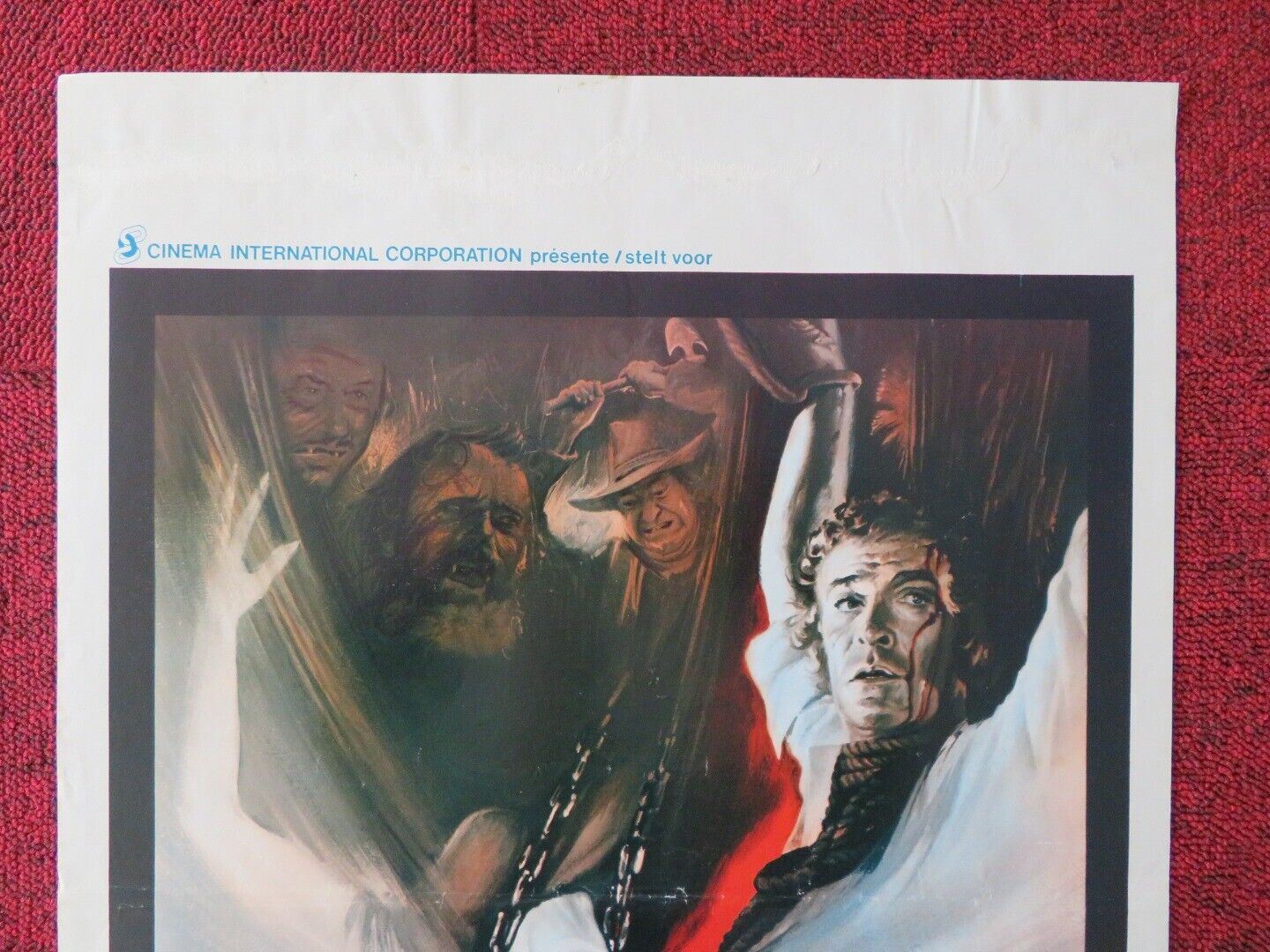 LES ZOMBIES DE L'ILE SANGLANTE  BELGIUM (21.5"x14.5") POSTER MICHAEL CAINE 1980