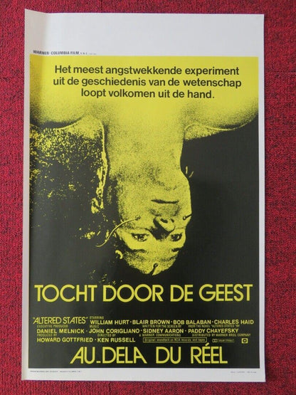 TOCHT DOOR DE GEEST / ALTERED STATES BELGIUM (21"x14") POSTER BLAIR BROWN 1980