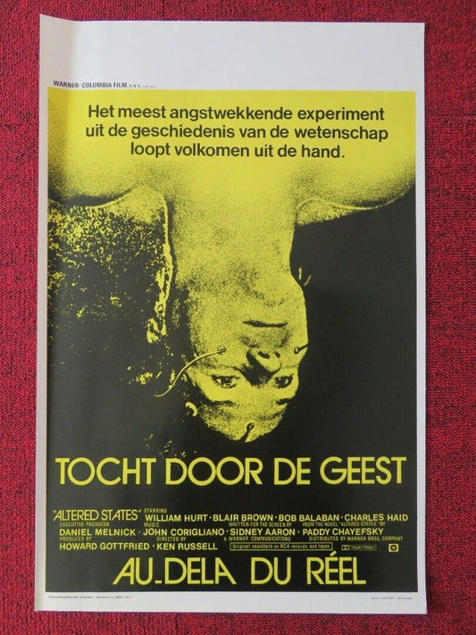 TOCHT DOOR DE GEEST / ALTERED STATES BELGIUM (21"x14") POSTER BLAIR BROWN 1980