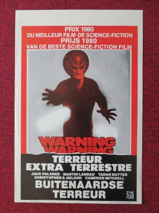 TERREUR EXTRA TERRESTRE  BELGIUM (21.5"x14.5") POSTER JACK PALANCE 1980