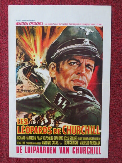 LES LEOPARDS DE CHURCHILL BELGIUM (21.5"x14.5") POSTER RICHARD HARRISON 1970