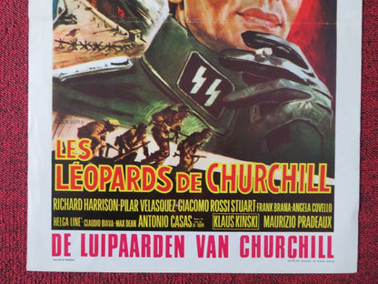 LES LEOPARDS DE CHURCHILL BELGIUM (21.5"x14.5") POSTER RICHARD HARRISON 1970