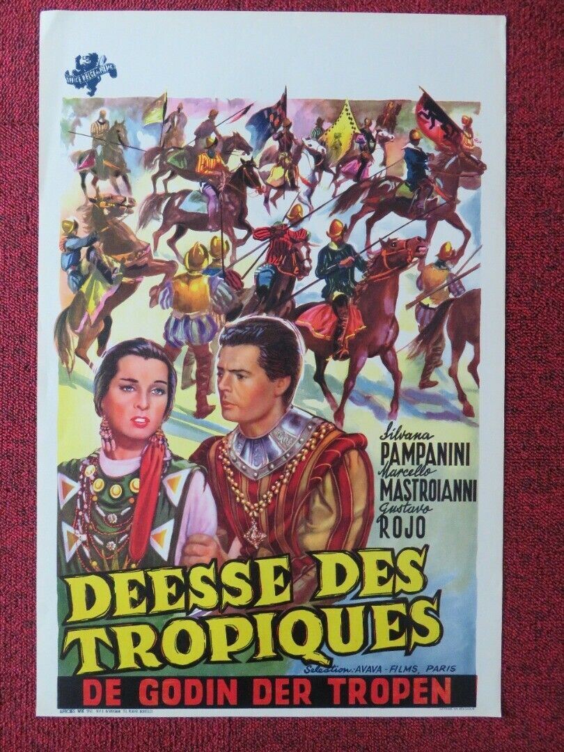 DEESE DES TROPIQUES / THE ISLAND PRINCESS  BELGIUM (21.5"x14") POSTER 1954