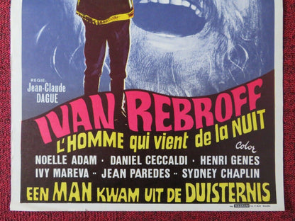 L'HOMME QUI VIENT DE LA NUIT BELGIUM (22.5"x14") POSTER IVAN REBROFF 1971