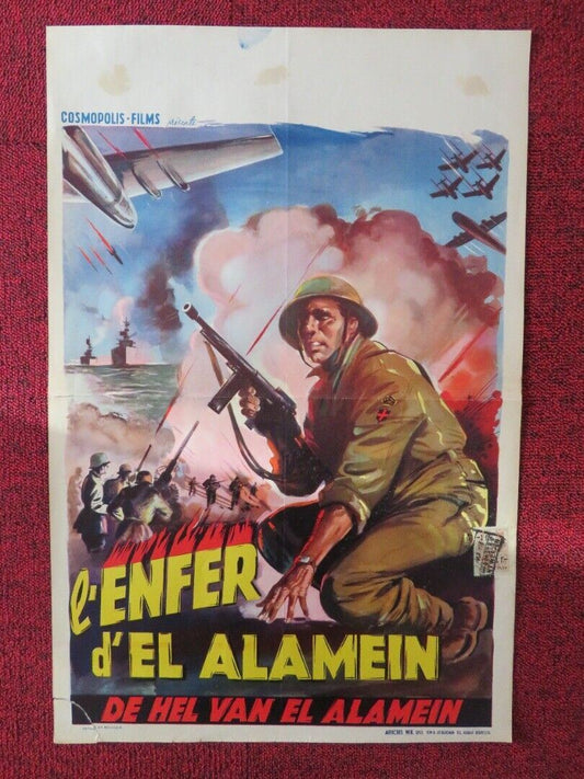 L'ENFER D'EL ALAMEN  BELGIUM (21"x14") POSTER FREDERICK STAFFORD 1969