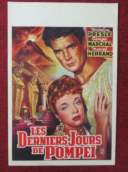 LES DERNIERS JOURS DE POMPEI BELGIUM (21.5"x14.5") POSTER MICHELINE PRESLE 1950