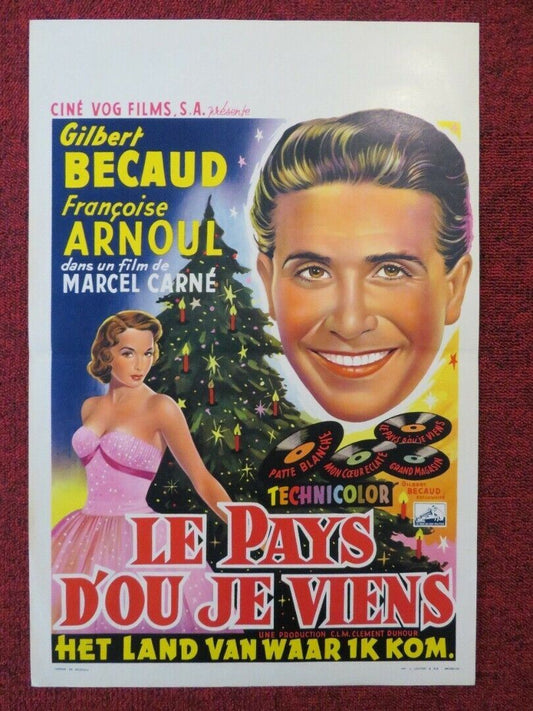 LE PAYS D'OU JE VIENS BELGIUM (21"x14") POSTER FRANCOISE ARNOUL 1956