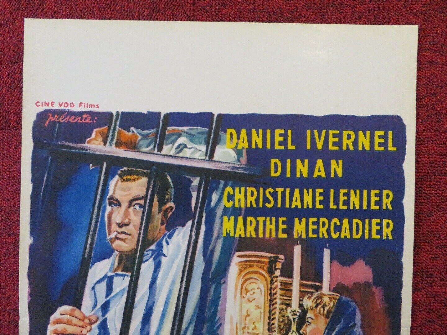 RAYES DES VIVANTS BELGIUM (21.5"x14") POSTER DANIEL IVERNEL ALBERT DINAN 1952