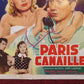 PARIS CANAILLE / MAID IN PARIS BELGIUM (21.5"x14") POSTER DANY ROBIN 1956