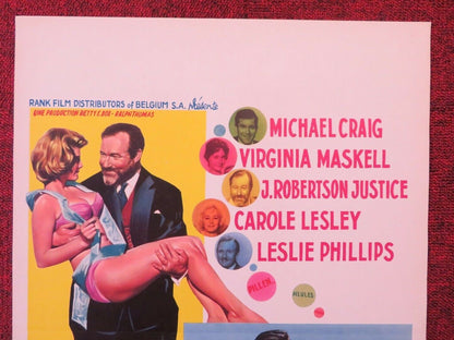 LIEFDE IN PILLEN / DOCTOR IN LOVE BELGIUM (21"x14") POSTER MICHAEL CRAIG 1960