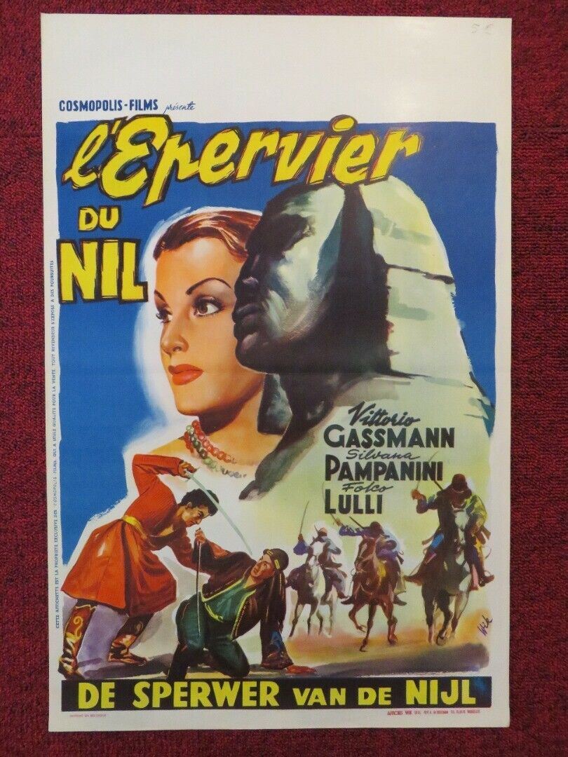 L'ÉPERVIER DU NIL / HAWK OF THE NILE BELGIUM (21.5"x14") POSTER 1950