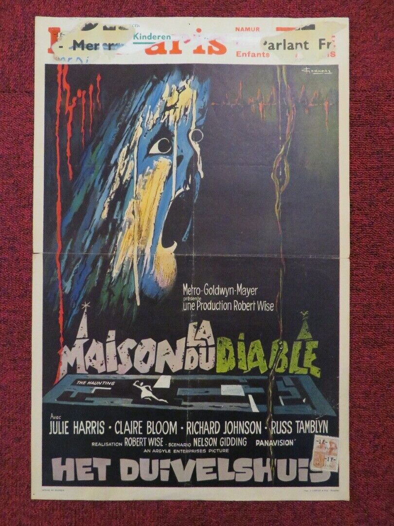 LA MAISON DU DIABLE / THE HAUNTING BELGIUM (21"x14") POSTER JULIE HARRIS 1963