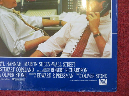 WALL STREET - B  ITALIAN FOTOBUSTA POSTER CHARLIE SHEEN MICHAEL DOUGLAS 1987