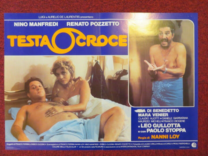 TESTA O'CROCE / Heads I Win, Tails You Lose - B  ITALIAN FOTOBUSTA POSTER 1982