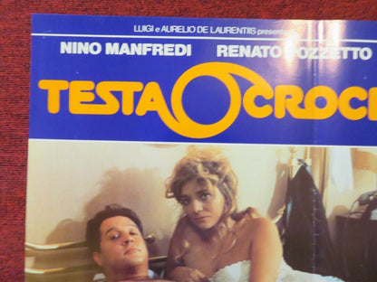 TESTA O'CROCE / Heads I Win, Tails You Lose - B  ITALIAN FOTOBUSTA POSTER 1982