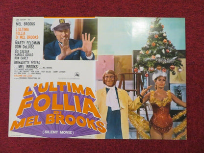 SILENT MOVIE - B ITALIAN FOTOBUSTA POSTER  MEL BROOKS MARTY FELDMAN 1976