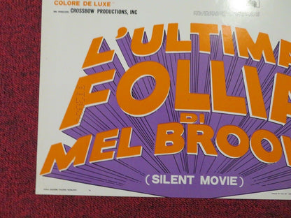 SILENT MOVIE - B ITALIAN FOTOBUSTA POSTER  MEL BROOKS MARTY FELDMAN 1976