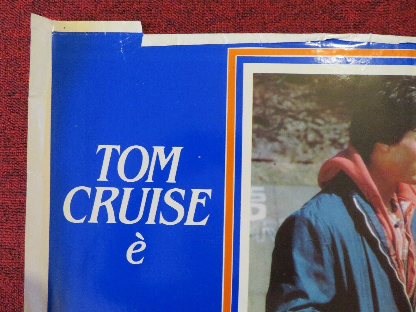 IL RIBELLE / ALL THE RIGHT MOVES ITALIAN FOTOBUSTA POSTER  TOM CRUISE 1983