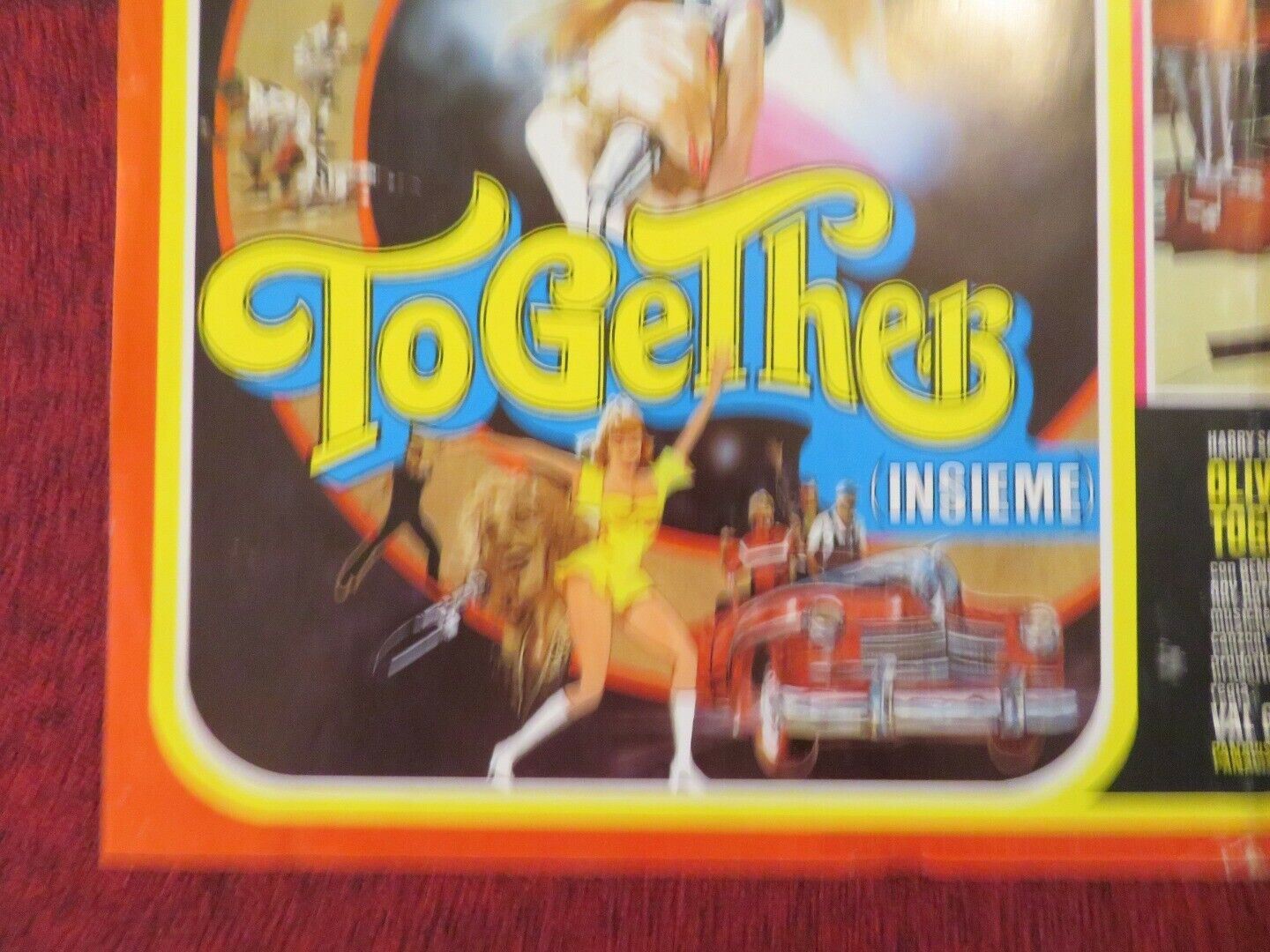 TOGETHER / TOOMORROW- A ITALIAN FOTOBUSTA POSTER  OLIVIA NEWTON-JOHN 1970