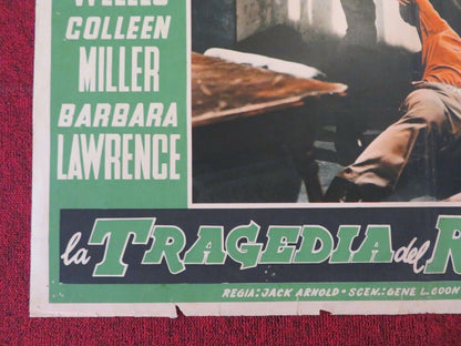 LA TRAGEDIA DEL RIO GRANDE / MAN IN THE SHADOW - A ITALIAN FOTOBUSTA POSTER 1957