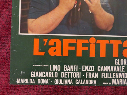 L'AFFITTACAMERE ITALIAN FOTOBUSTA POSTER  GLORIA GUIDA LINO BANFI 1976