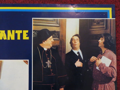 L'ONOREVOLE CON LAMANTE SOTTO IL LETTO ITALIAN FOTOBUSTA POSTER  LINO BANFI 1981