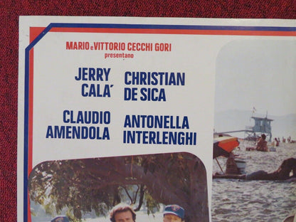 VACANZE IN AMERICA ITALIAN FOTOBUSTA POSTER  JERRY CALA CHRISTIAN DE SICA 1984