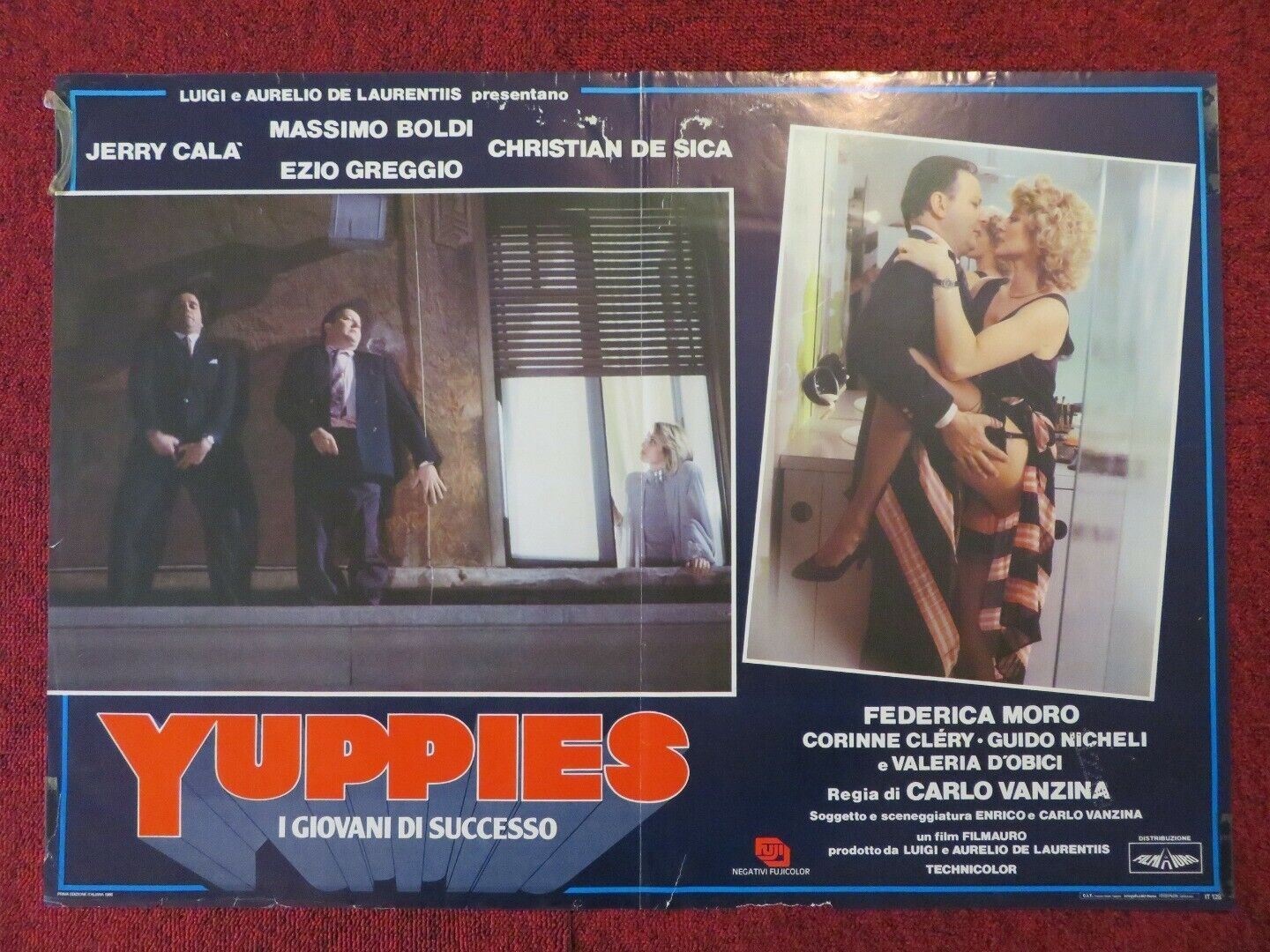 YUPPIES I GIOVANI DI SUCCESSO ITALIAN FOTOBUSTA POSTER JERRY CALA 1986