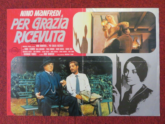 PER GRAZIA RICEVUTA / BETWEEN MIRACLES ITALIAN FOTOBUSTA POSTER NINO MANFREDI