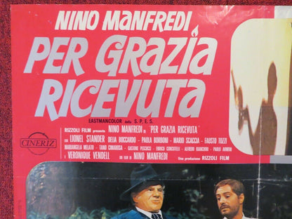 PER GRAZIA RICEVUTA / BETWEEN MIRACLES ITALIAN FOTOBUSTA POSTER NINO MANFREDI