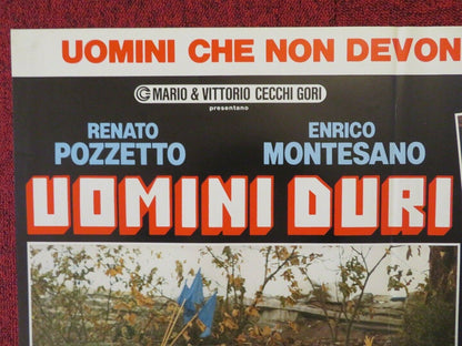 UOMINI DURI - A ITALIAN FOTOBUSTA POSTER ENRICO MONTESANO RENATO POZZETO 1987