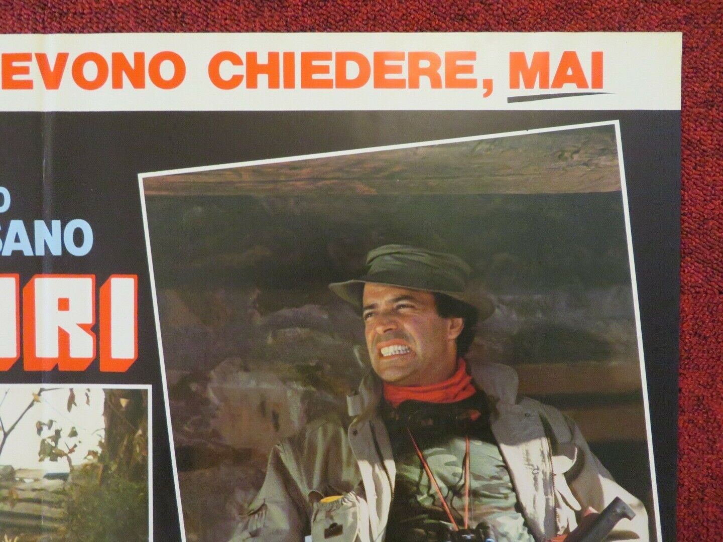 UOMINI DURI - A ITALIAN FOTOBUSTA POSTER ENRICO MONTESANO RENATO POZZETO 1987