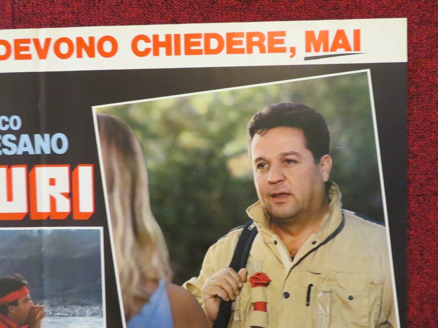 UOMINI DURI - B ITALIAN FOTOBUSTA POSTER ENRICO MONTESANO RENATO POZZETO 1987