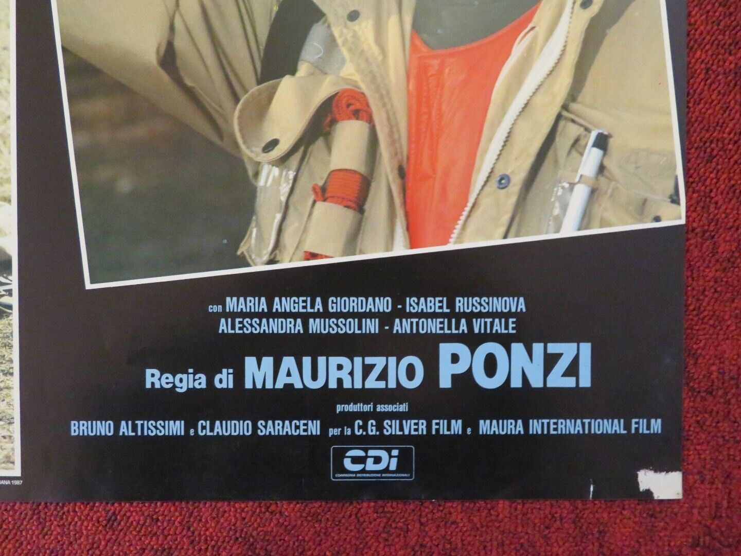 UOMINI DURI - C ITALIAN FOTOBUSTA POSTER ENRICO MONTESANO RENATO POZZETO 1987